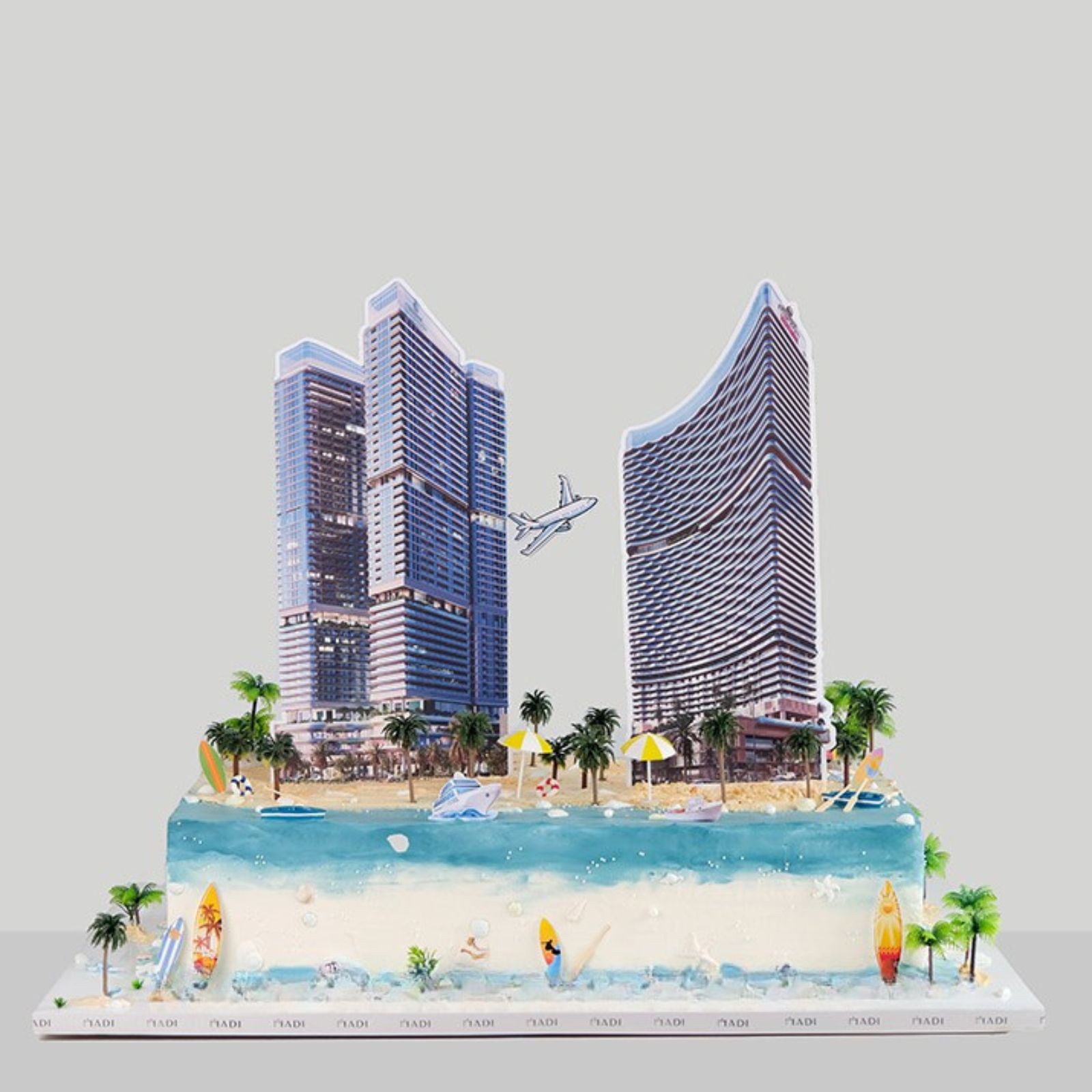 Bánh in hình tòa nhà doanh nghiệp