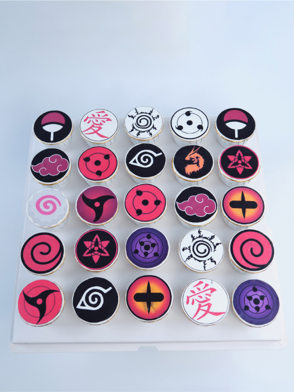 Cupcakes – paper printed Naruto 01
