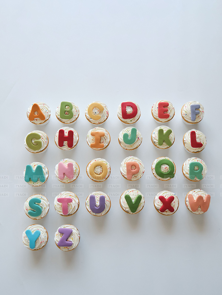 Cupcakes 2D Alphabet