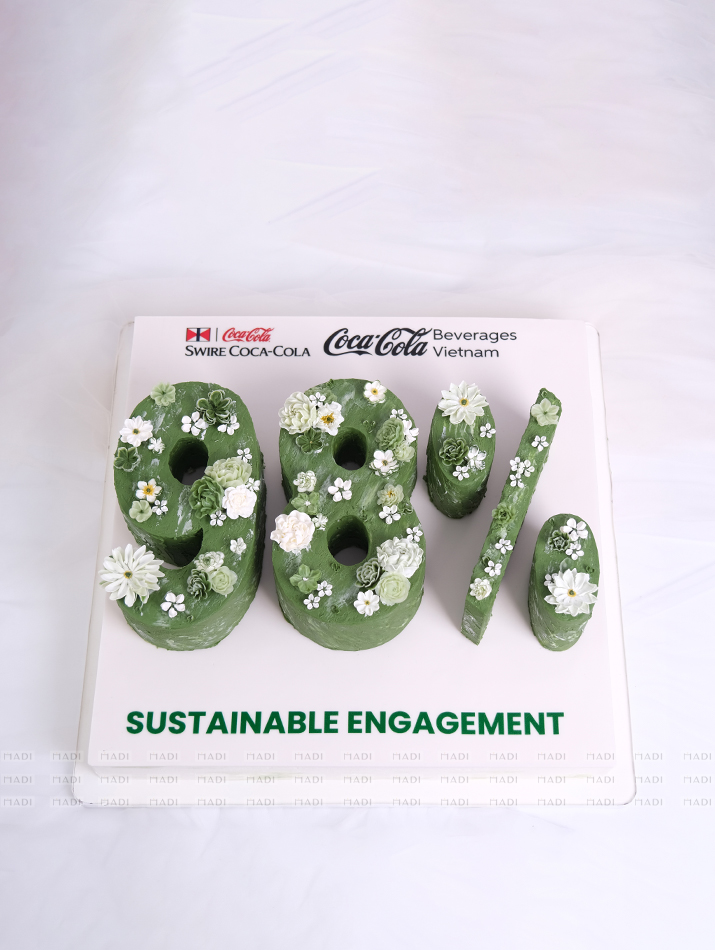 Number cake 98% – Coca Cola