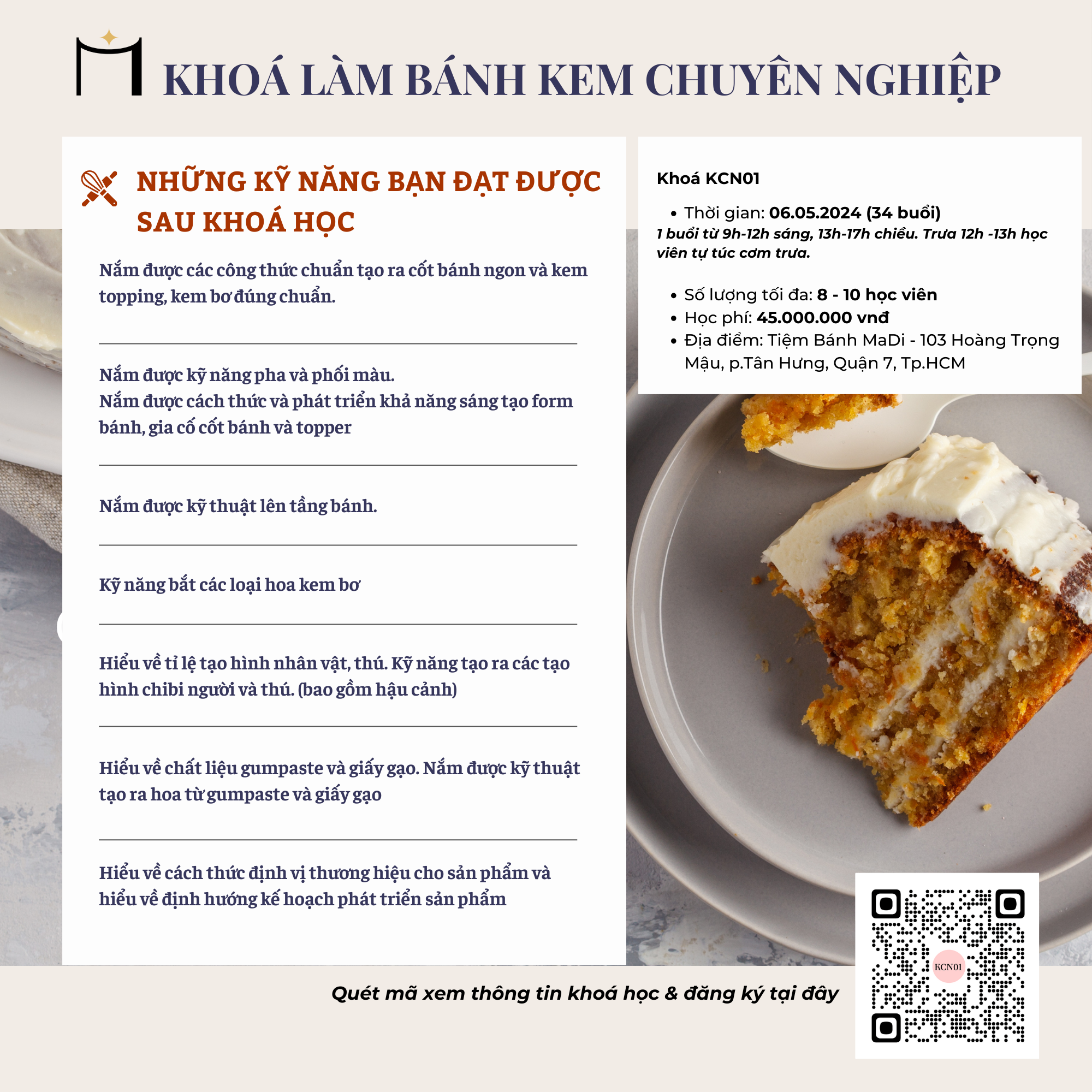 NHỮNG KỸ NĂNG BẠN ĐẠT ĐƯỢC SAU KHOÁ HỌC