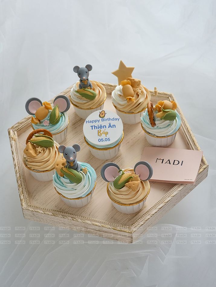 Cupcakes 3D chuột con