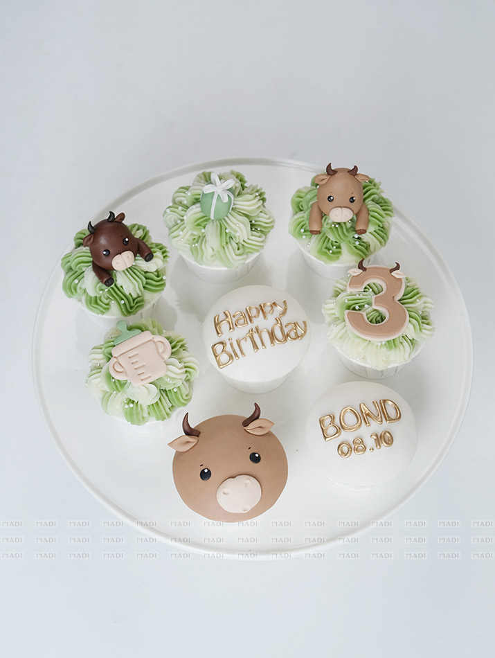 Cupcakes 3D Kim ngưu