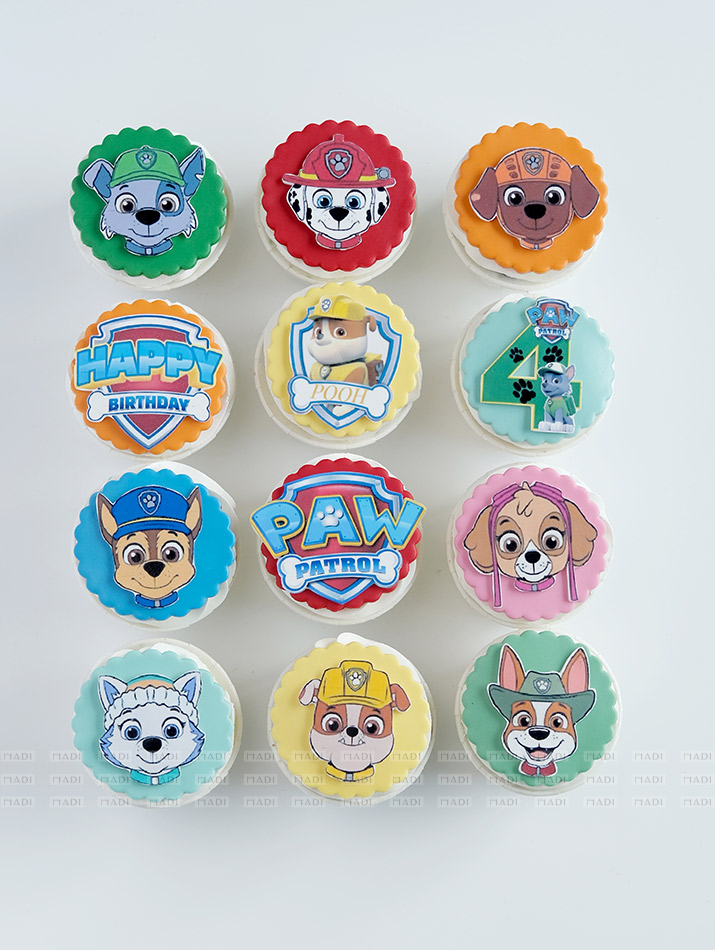 Cupcakes in hình Paw Patrol 01