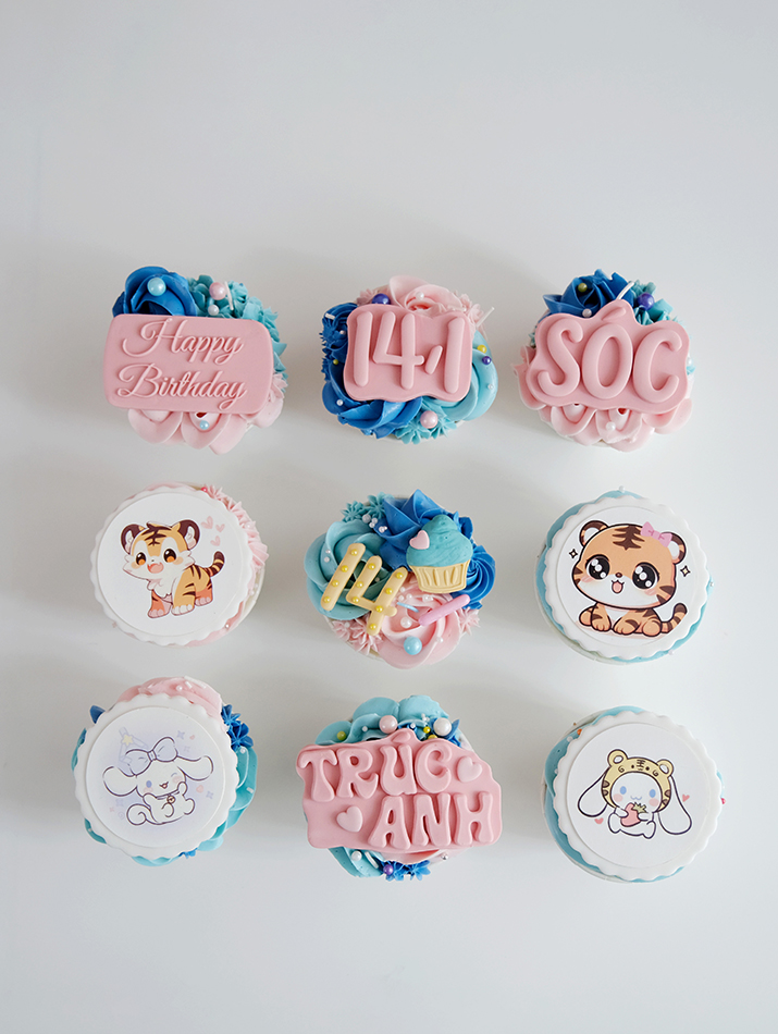 Cupcakes – paper printed Cinnamoroll 01
