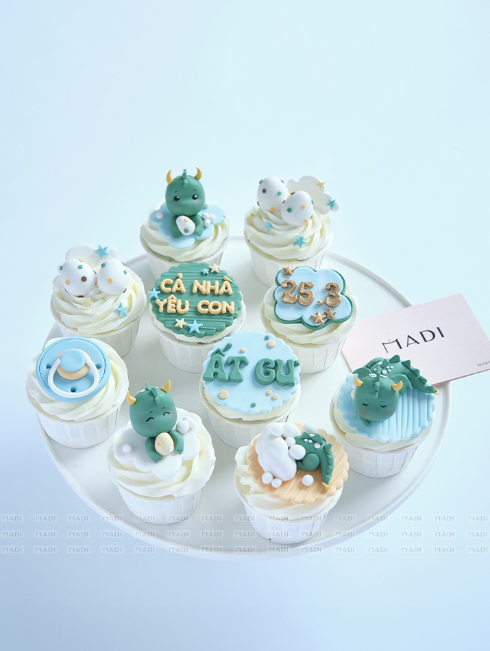 Cupcakes 3D Rồng con