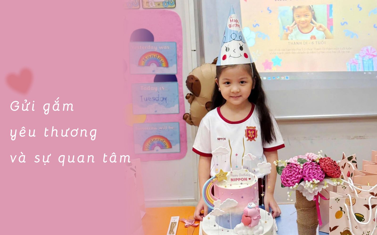 Bánh sinh nhật có ý nghĩa gửi gắm tình yêu thương