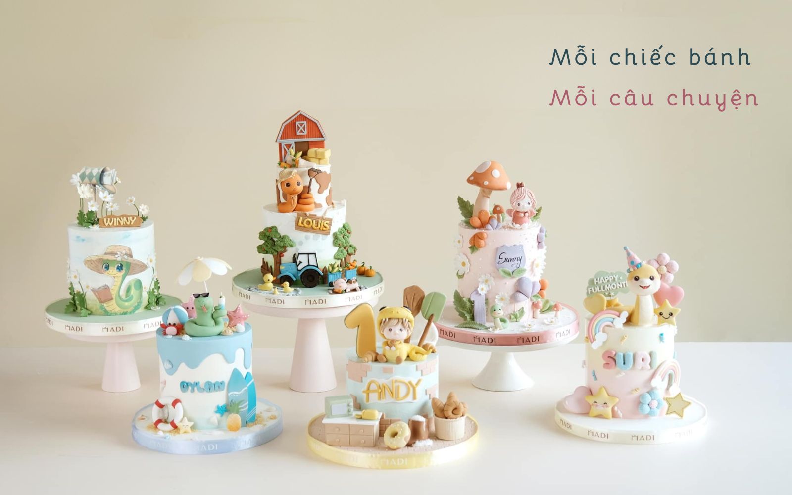 Dấu ấn sáng tạo riêng biệt của bánh sinh nhật