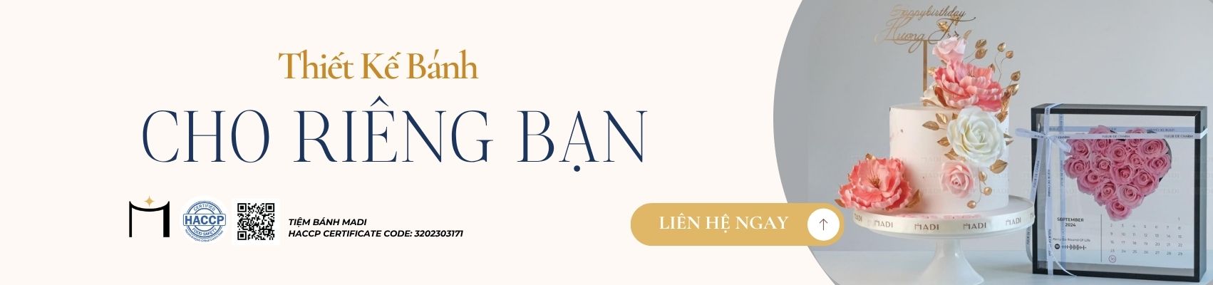 Chọn MaDi để gửi gắm yêu thương qua chiếc bánh kem nhẹ nhàng, đầy sự tinh tế và cảm xúc chân thật