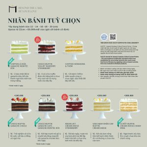 Bánh kem tặng người yêu tại MaDi có nhiều loại nhân cao cấp, đa dạng và phù hợp với mọi khẩu vị