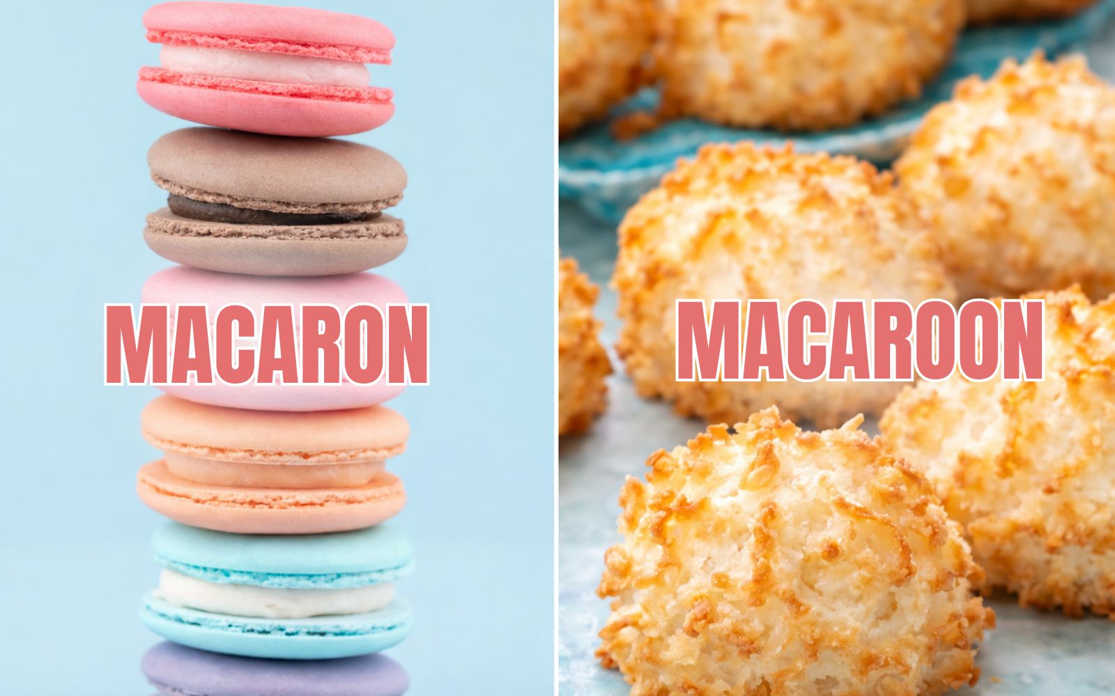 So sánh Macaron và Macaroon qua nguồn gốc, nguyên liệu, hình dáng và hương vị đặc trưng