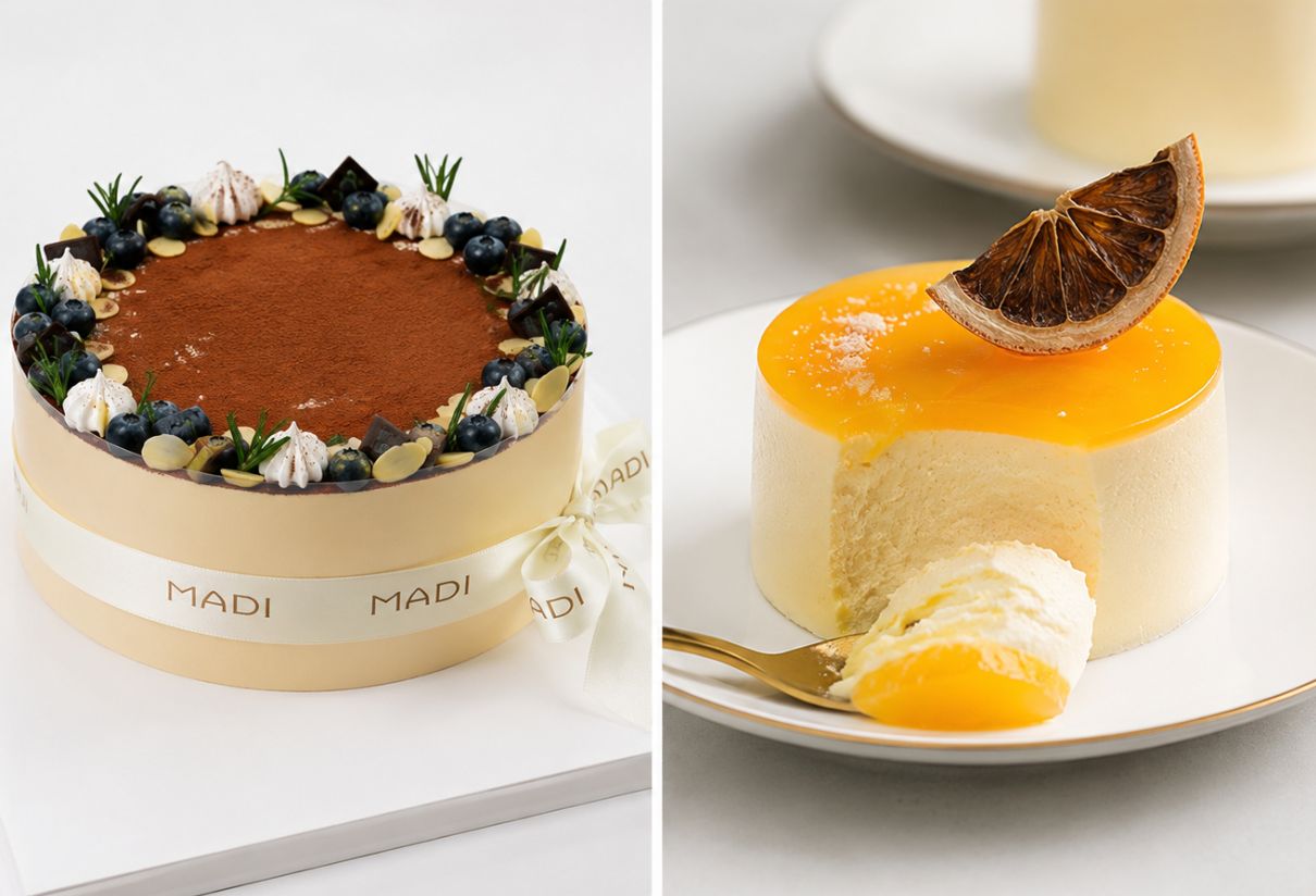 bánh Mousse và Tiramisu