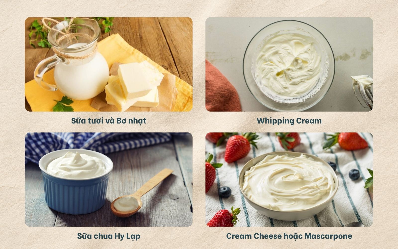 Heavy cream có thể thay thế bằng gì để món bánh vẫn béo mịn, thơm ngon