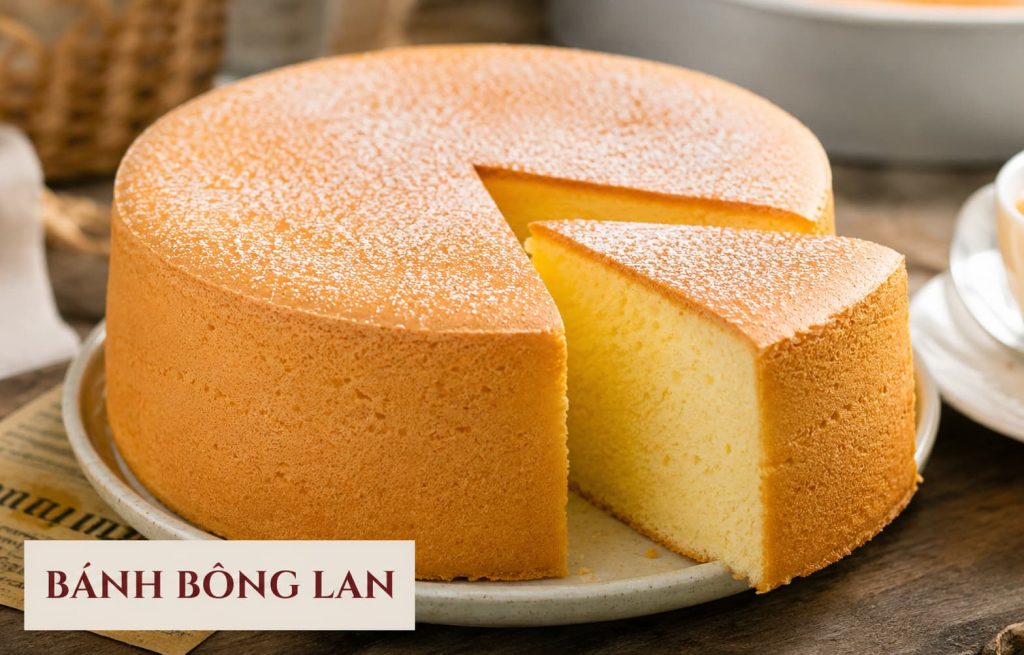 bánh chiffon và bánh bông lan