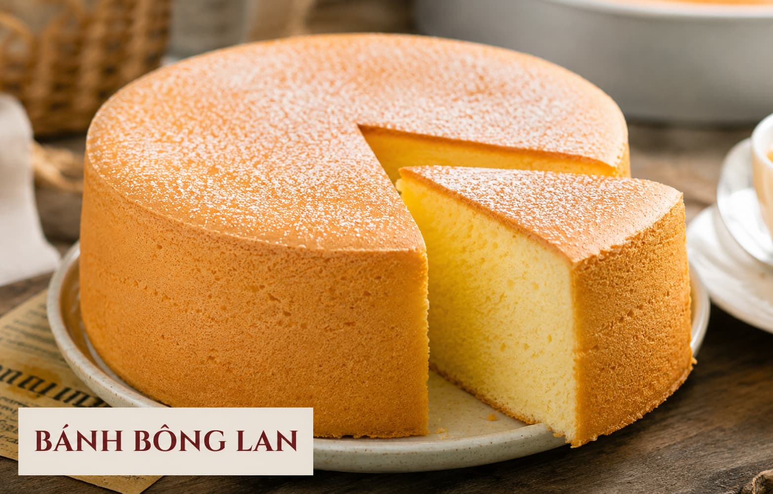 bánh chiffon và bánh bông lan