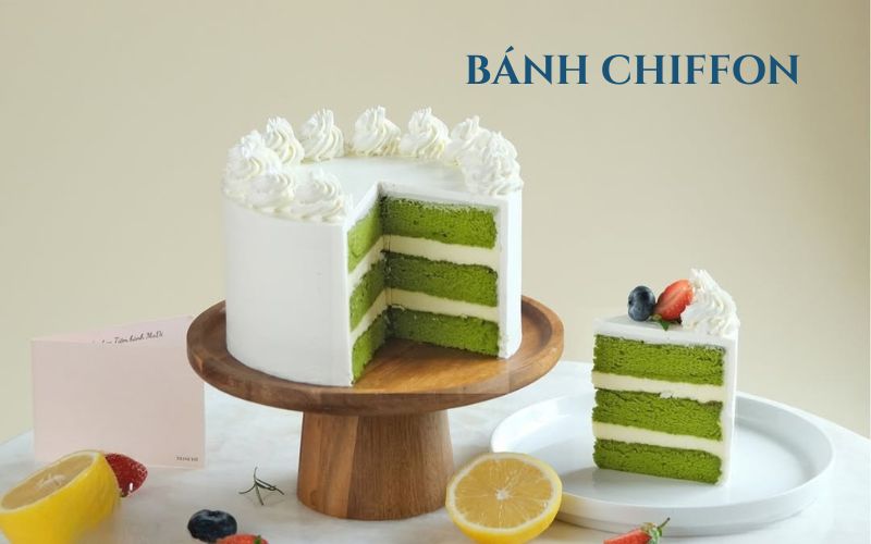 kết cấu bánh chiffon và bánh bông lan