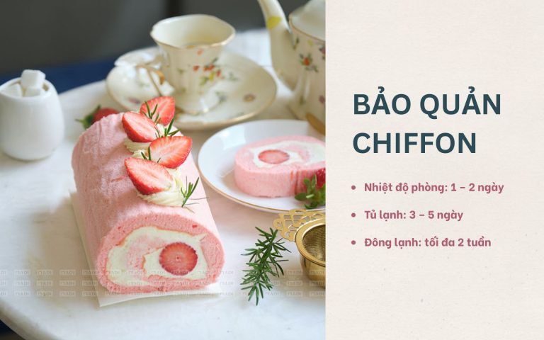 Giữ bánh Chiffon luôn mềm ẩm để từng lần thưởng thức vẫn trọn vẹn