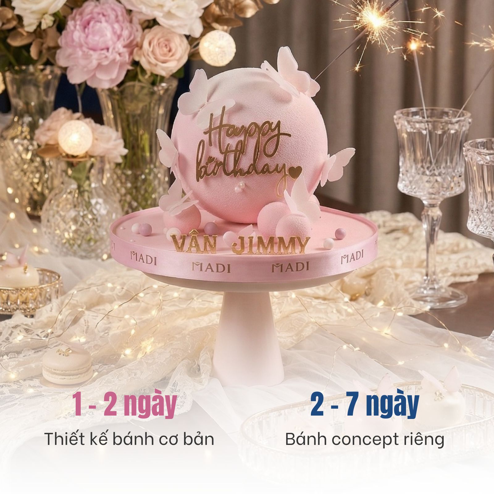 Nếu bạn đang băn khoăn nên đặt bánh sinh nhật trước bao lâu, với các mẫu thiết kế theo yêu cầu, thời gian lý tưởng thường là từ 2–7 ngày