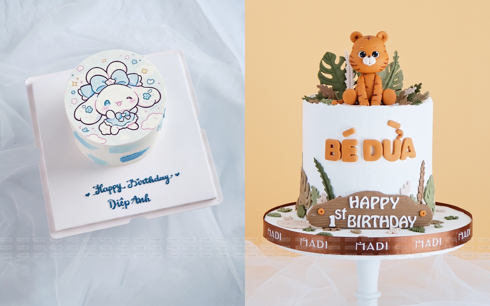 Bánh kem thôi nôi em bé làm sau khi nhận đơn, không dùng chất bảo quản