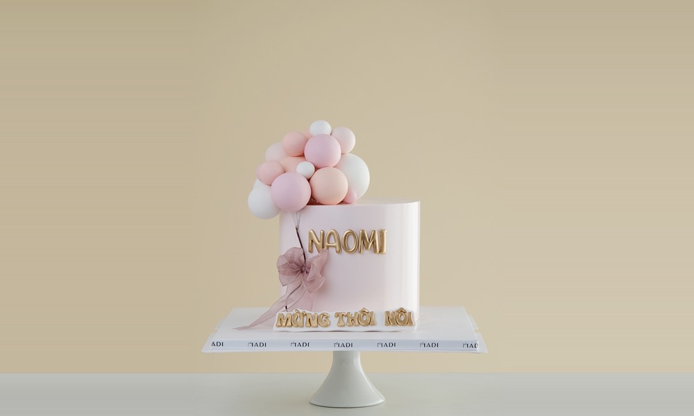 Bánh kem đầy tháng size 18cm cho tiệc 8 đến 16 khách tại Tiệm Bánh MaDi