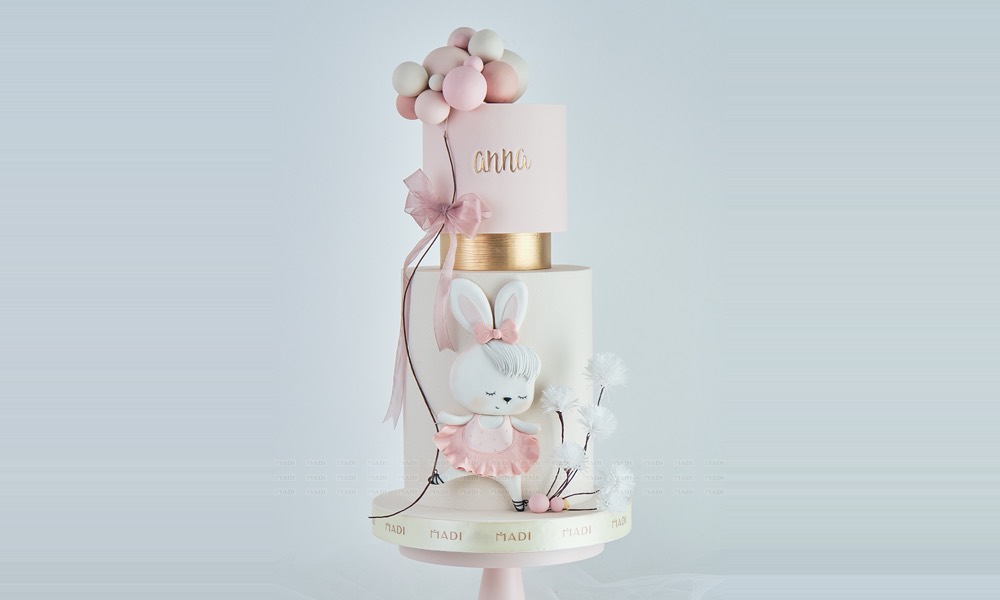 Bánh kem đầy tháng size lớn hai tầng khổ 26cm cho tiệc đông khách tại MaDi
