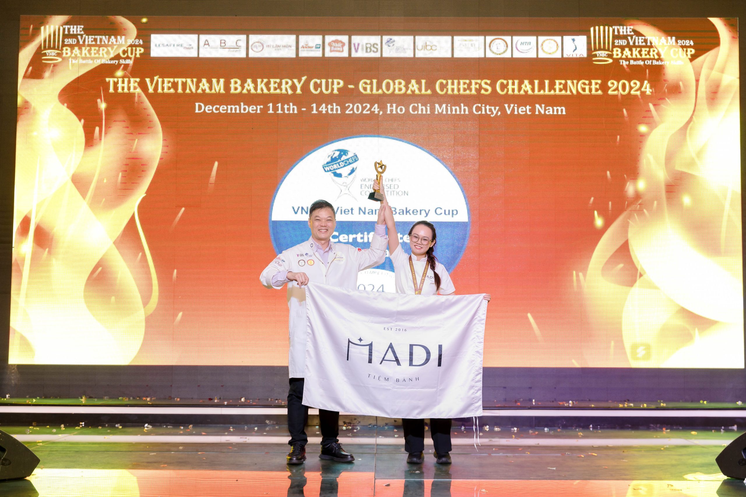 MaDi nhận giải tại Vietnam Bakery Cup 2024 tổ chức tại TP.HCM