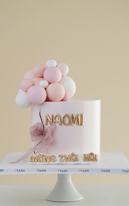 Bánh kem đầy tháng size 18cm cho tiệc 8 đến 16 khách tại Tiệm Bánh MaDi