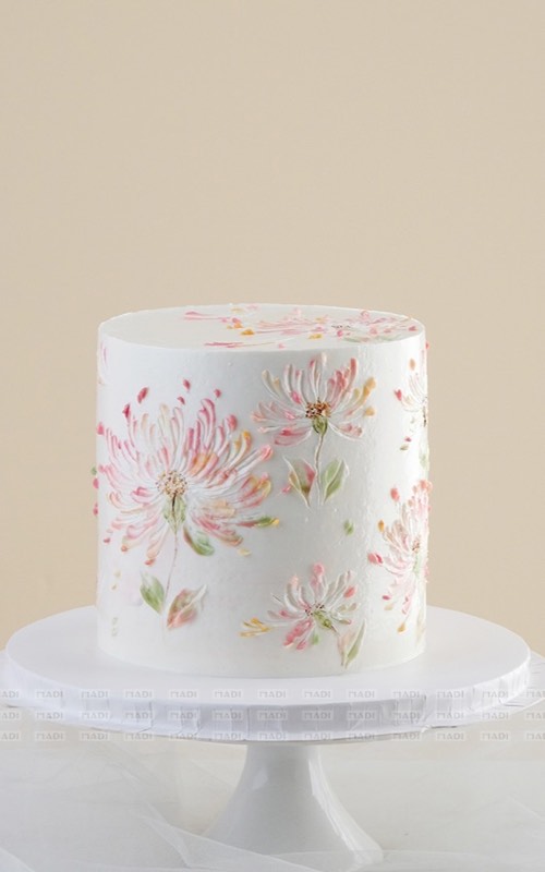 Bánh kem thôi nôi em bé lớp kem bơ mềm mịn size 14cm tại Tiệm Bánh MaDi
