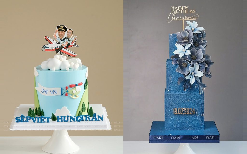 Hai mẫu bánh size gọn cho buổi chúc mừng sinh nhật sếp tại phòng họp