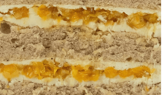 Bánh kem nhân Earl Grey Creamcheese Chantilly Cam Vàng – Tiệm Bánh MaDi