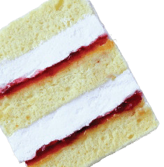 Bánh kem nhân Chiffon & Mứt Mâm Xôi (Raspberry) – Tiệm Bánh MaDi