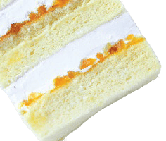 Bánh kem nhân Chiffon & Mứt Thơm (Pineapple) + Cream – Tiệm Bánh MaDi