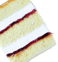 Bánh kem nhân Chiffon & Mứt Việt Quất (Blueberry) – Tiệm Bánh MaDi